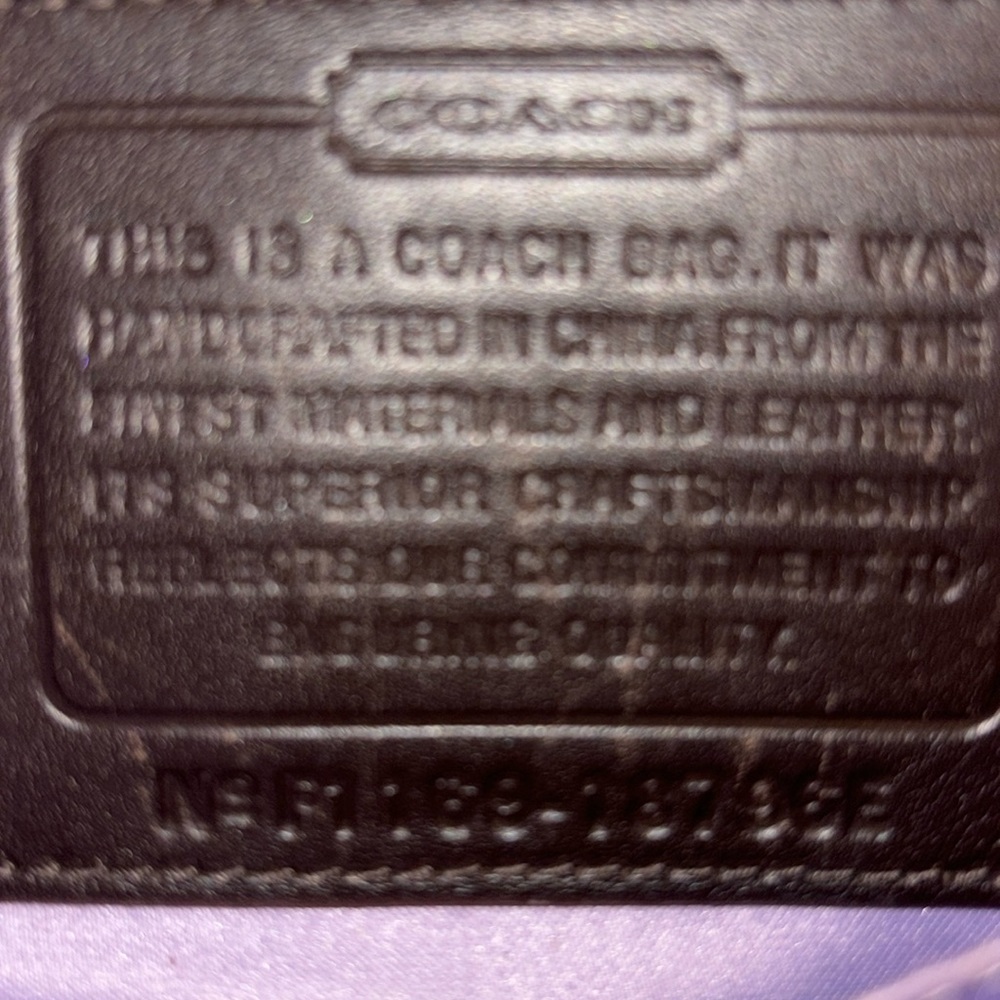 Dark brown Coach purse